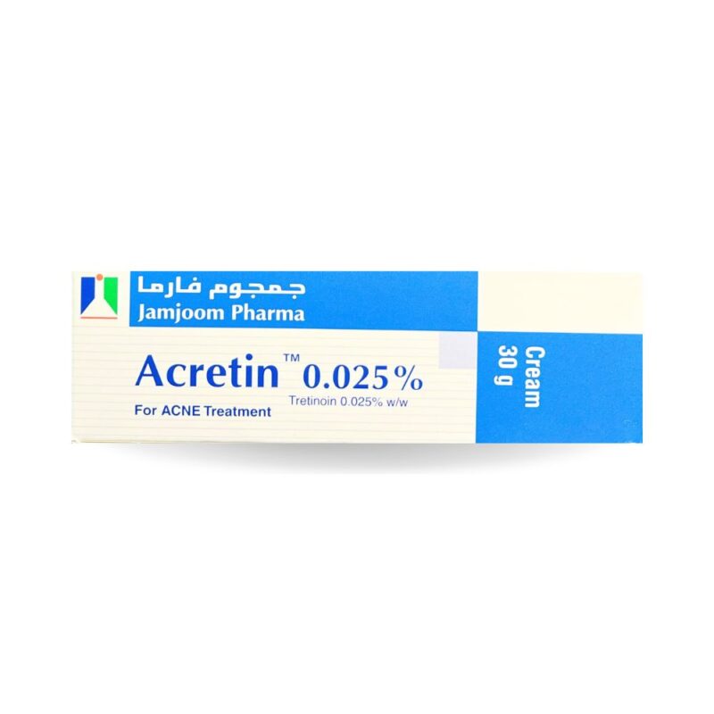 acretin 0.025% cream 30g