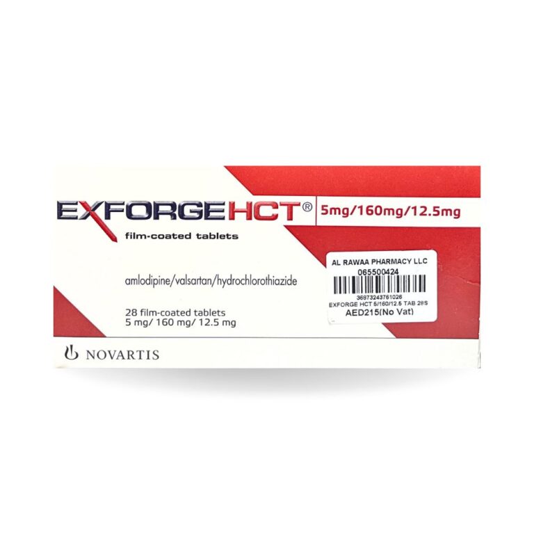 exforge hct 5mg/160mg/12.5mg 28s