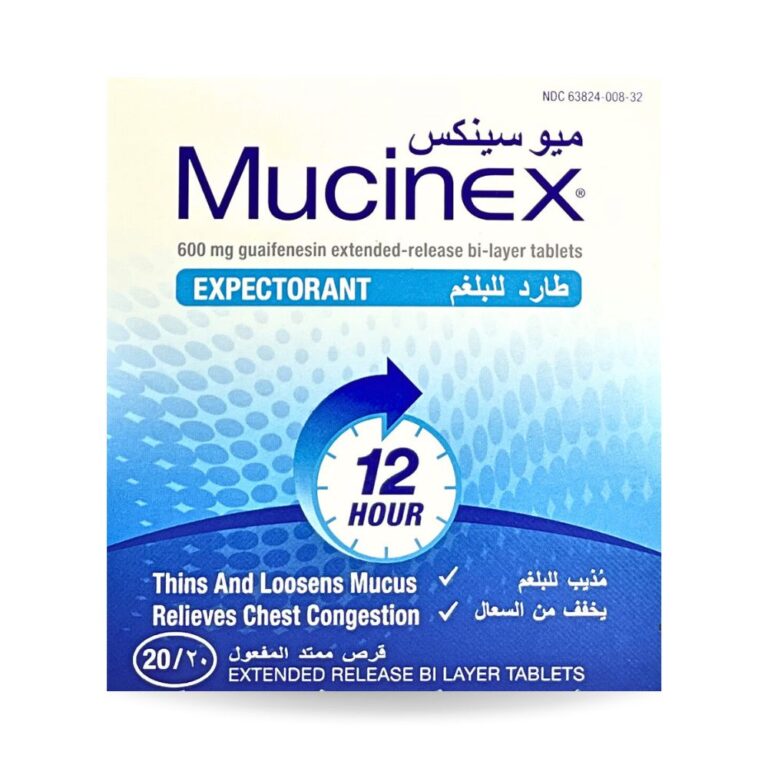 mucinex 600mg 20s
